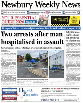 Cover of Newbury Weekly News