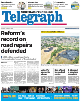 Cover of Northants Evening Telegraph