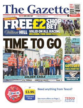 Cover of Teesside Evening Gazette