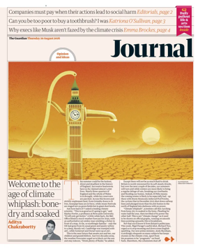 Cover of The Guardian e-paper Journal