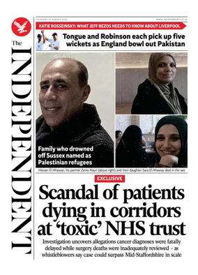 Cover of The Independent