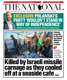 Cover of The National (Scotland)