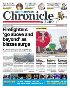 Cover of The Northampton Chronicle and Echo
