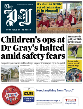 Cover of The Press and Journal (Inverness Highlands and Islands)