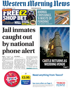 Cover of Western Morning News
