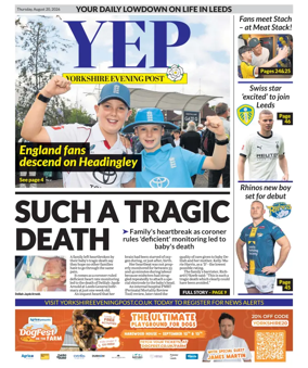 Cover of Yorkshire Evening Post