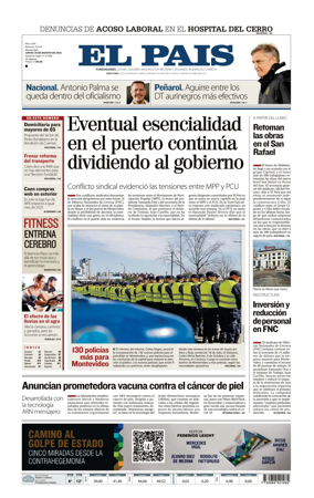 Cover of El Pais (Uruguay)