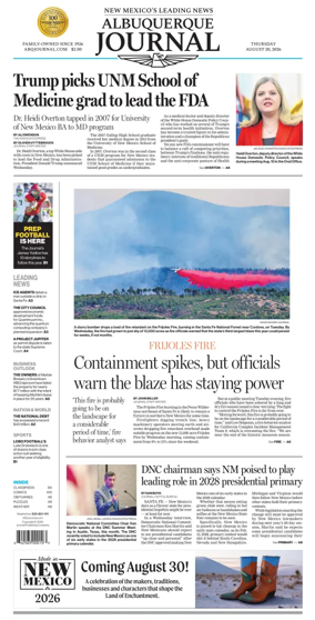 Cover of Albuquerque Journal
