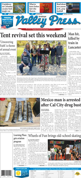 Cover of Antelope Valley Press