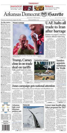 Cover of Arkansas Democrat-Gazette