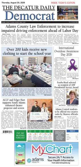 Cover of The Decatur Daily Democrat