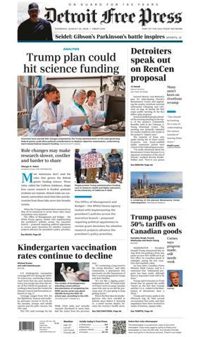 Cover of Detroit Free Press