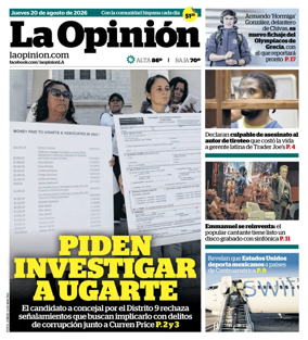 Cover of La Opinion