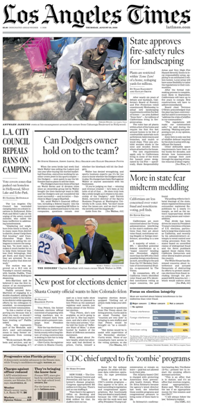 Cover of Los Angeles Times
