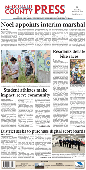 Cover of McDonald County Press
