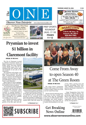 Cover of Observer News Enterprise