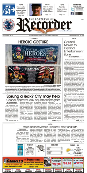 Cover of Porterville Recorder