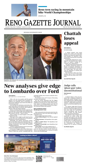 Cover of Reno Gazette Journal