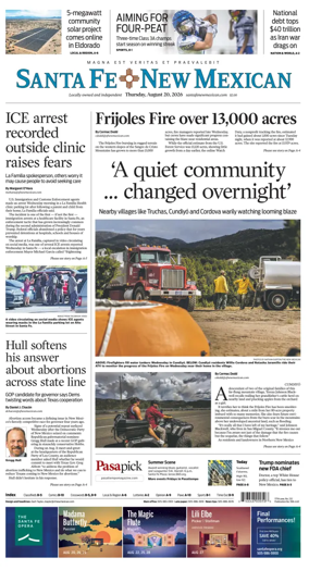 Cover of Santa Fe New Mexican