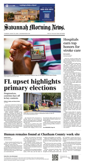Cover of Savannah Morning News