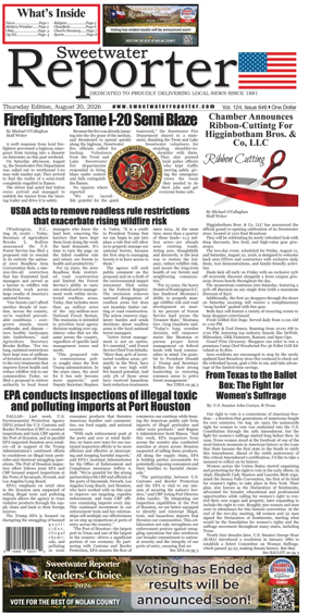 Cover of Sweetwater Reporter