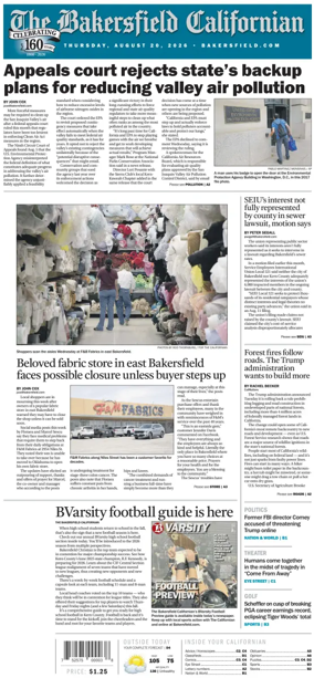 Cover of The Bakersfield Californian