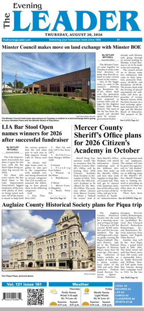 Cover of The Evening Leader