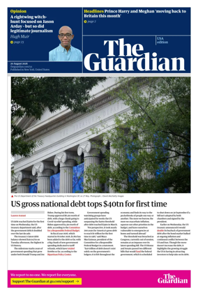 Cover of The Guardian (USA)