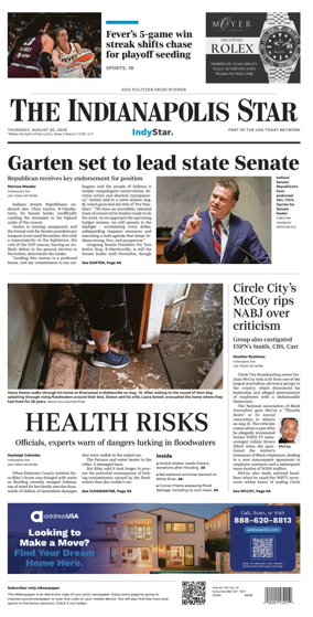 Cover of The Indianapolis Star