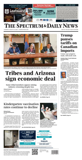 Cover of The Spectrum & Daily News