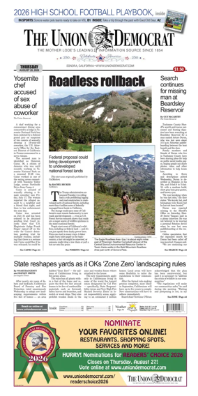 Cover of The Union Democrat