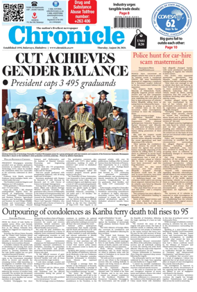 Cover of Chronicle (Zimbabwe)