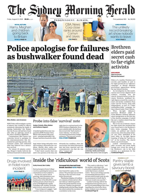 Cover of The Sydney Morning Herald