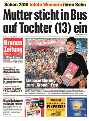 Cover of Kronen Zeitung
