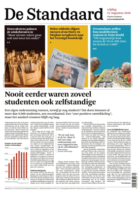 Cover of De Standaard