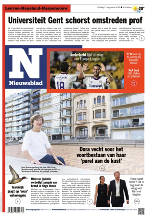 Cover of Het Nieuwsblad