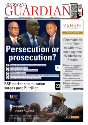 Cover of Botswana Guardian