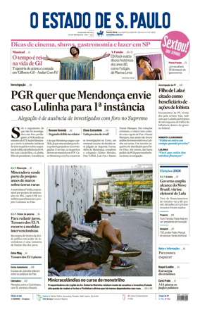 Cover of O Estado de S. Paulo