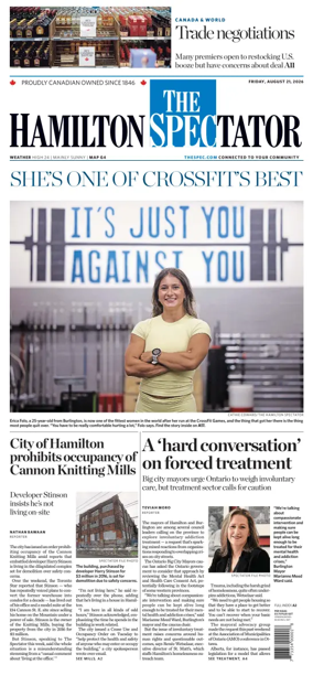 Cover of The Hamilton Spectator