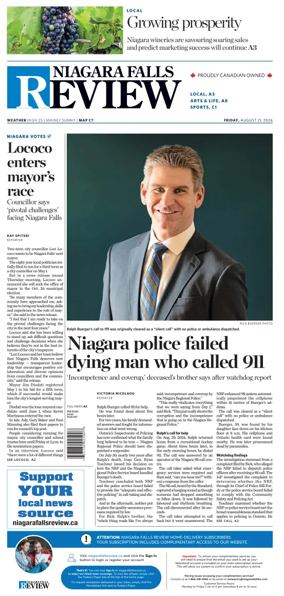 Cover of The Niagara Falls Review