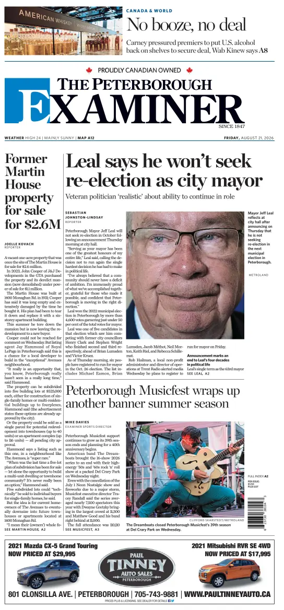 Cover of The Peterborough Examiner