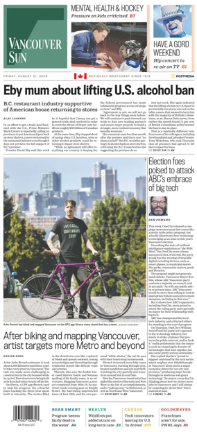 Cover of Vancouver Sun