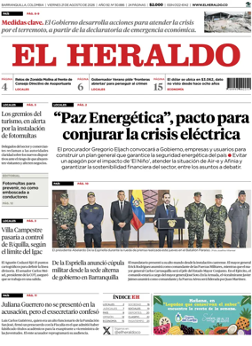 Cover of El Heraldo (Colombia)