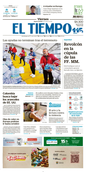Cover of El Tiempo (Bogota)