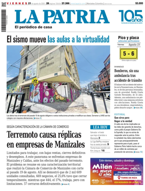 Cover of La Patria (Colombia)