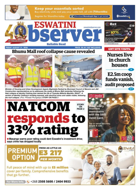 Cover of Eswatini Observer