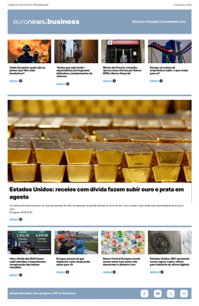 Cover of Euronews Business (Portuguese)
