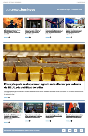 Cover of Euronews Business (Spanish) Compiled Edition
