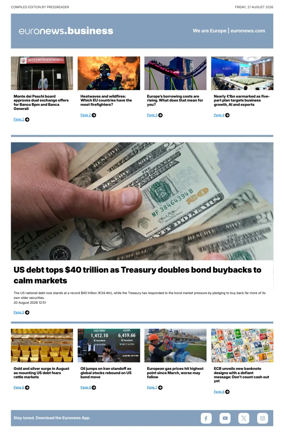 Cover of Euronews Business