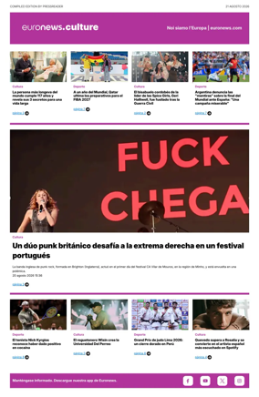 Cover of Euronews Culture and Sport (Spanish) Compiled Edition